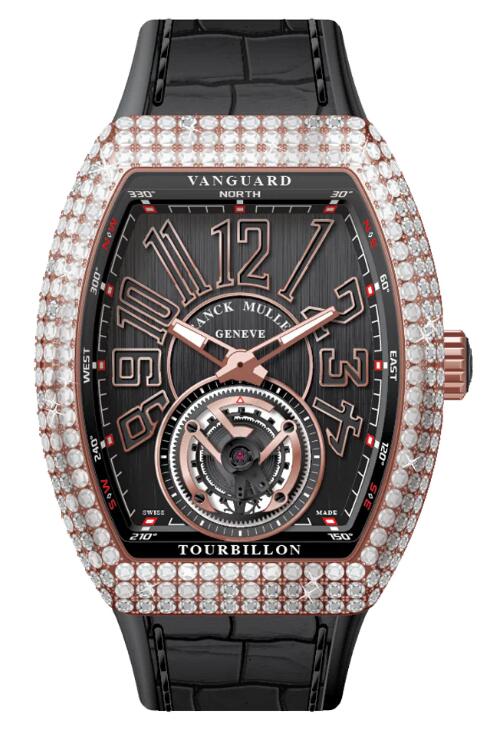 Buy Franck Muller Vanguard Tourbillon Rose Gold White Diamonds Case - Black Replica Watch for sale Cheap Price V 41 T D (NR) (5N) (NR NR 5N) Buy Franck Muller Vanguard Tourbillon Rose Gold White Diamonds Case - Black Replica Watch for sale Cheap Price V 41 T D (NR) (5N) (NR NR 5N)